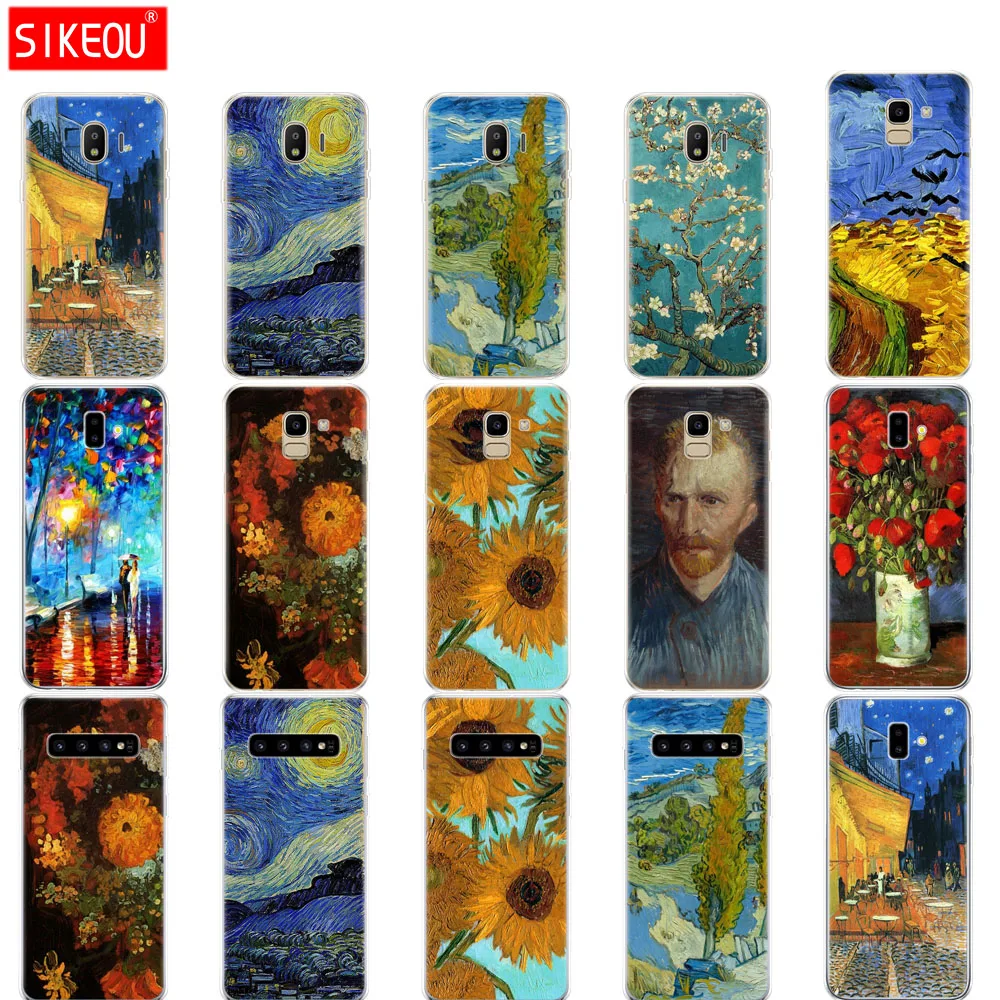 

case for Samsung galaxy J2 core J8 j6 j4 PLUS 2018 cover case for samsung galaxy s10 SE plus Renaissance Van Gogh oil painting