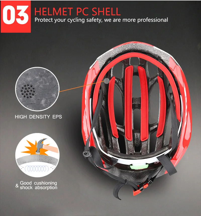 Cycling Helmet Integrally-molded Bicycle Helmet Road Mountain MTB Bike Ultra light Helmet With LED Lights Glasses Bike Equipment (11)