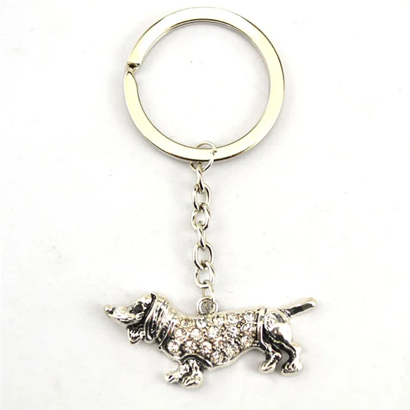 

Special Design Dallas Dog Pattern Cute And Beautiful With Sparkling Crystals Convenient Key Chain Dog Lovers Dropshipping