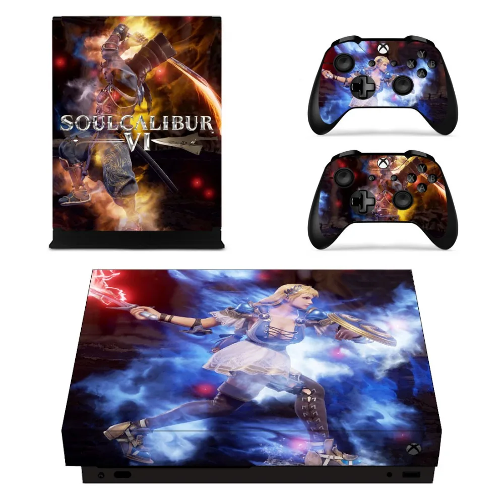 Soulcalibur VI Лицевая панель консоль и наклейка на контроллер для Xbox One X + кожу