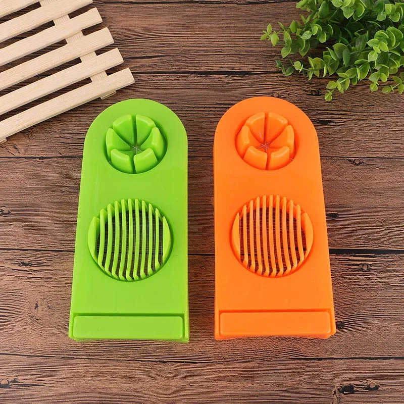 

New 2in1 Cut Multifunction Kitchen Egg Slicer Sectioner Cutter Mold Maker Flower Edges Cortar los huevos Herramientas Hot Sale