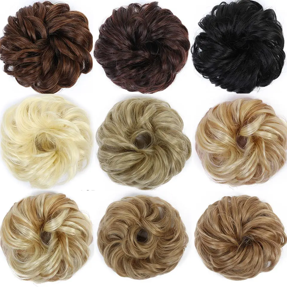Allaosify Fake Hair Bun Chignons Hairpiece For Women Elastic Scrunchies Hair Piece Bun Hair Tail Updo Afro Ponytail Accessory Allaosify Fake Hair Bun Chignons Hairpiece For Women Elastic Scrunchies Hair Piece Bun Hair Tail Updo Afro Ponytail Accessory