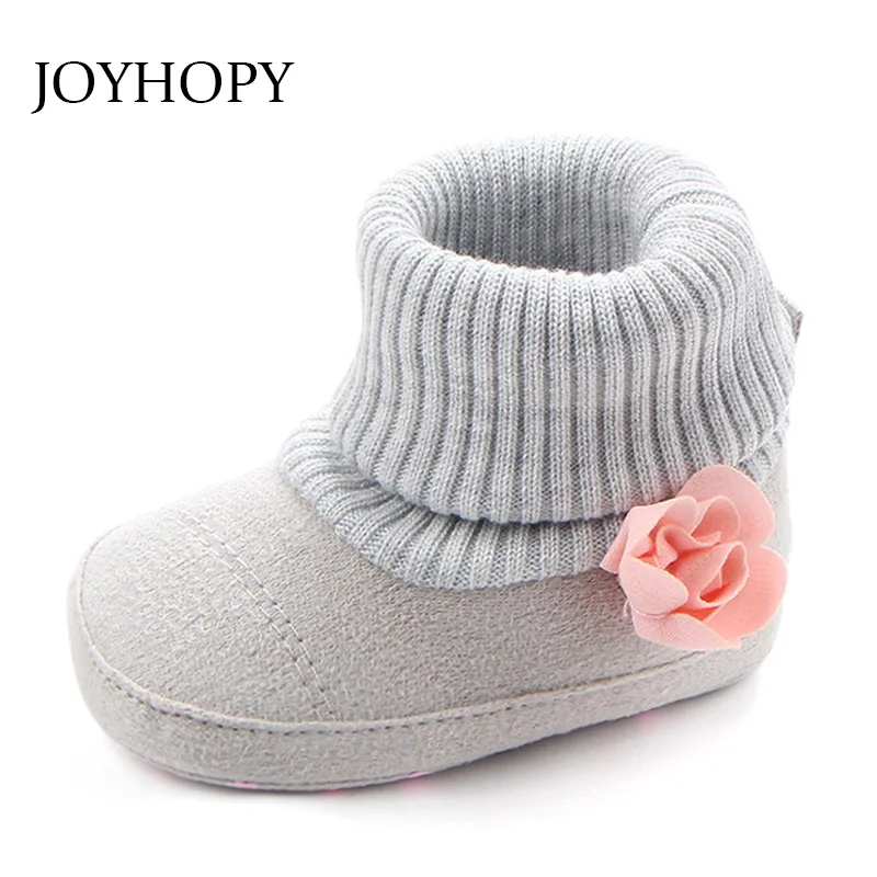

JOYHOPY Spring Autumn Baby Shoes Sofe Anti-slip Flower Newborn Boys Girls Shoes First Walkers Baby Moccasins