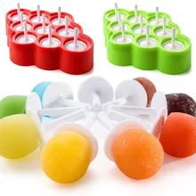 9 шт./компл. форма основа силиконовые мини формочки для льда в виде фруктового льда крем замораживатель
