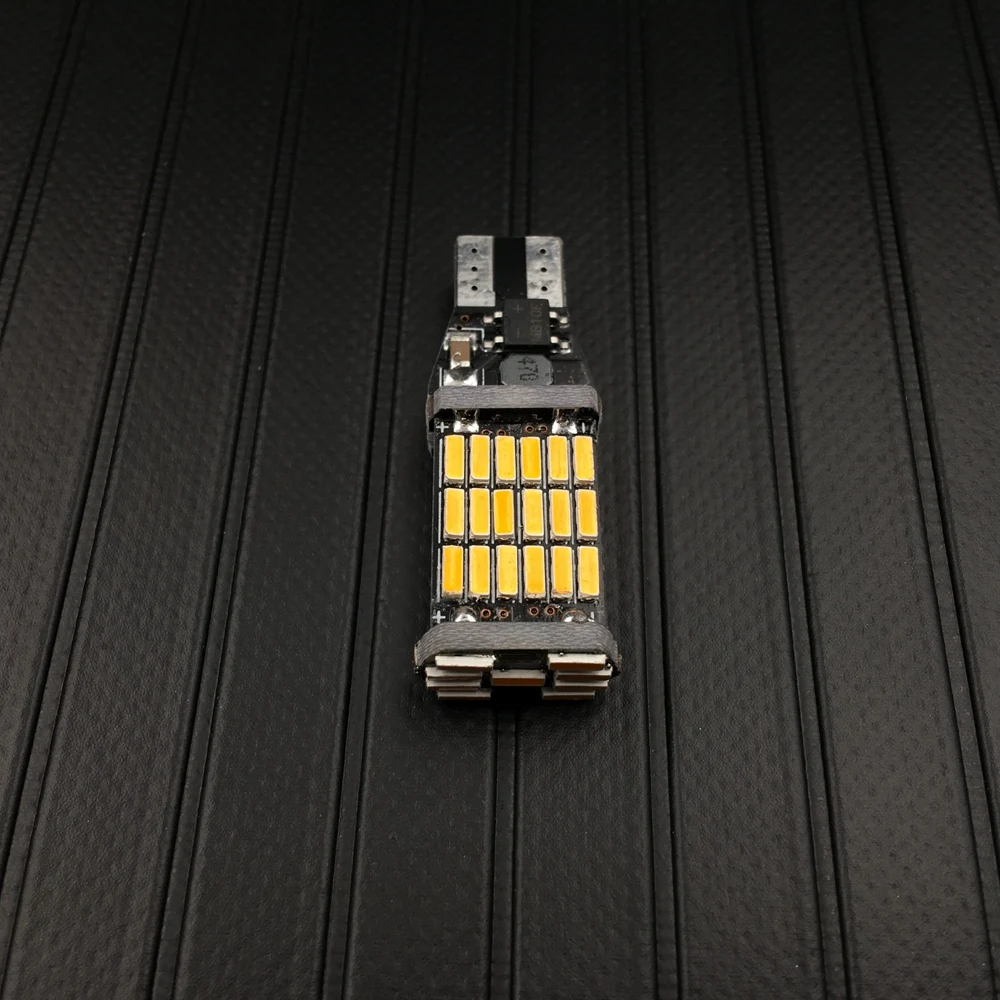 Светодиодные лампы задсветильник хода T15 W16W 920 921 912 Canbus 4014 45SMD 1 шт.|Сигнальная