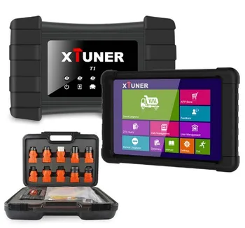 Buy XTUNER T1 For Trucks Excavators Construction Vehicles Diagnosis ABS Airbag DPF OBD2 Scanner For Diesel Trucks+Tablet VPECKER T1