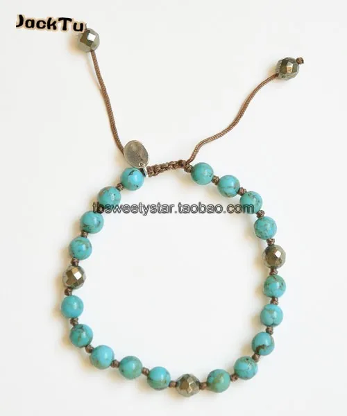 

summer green beads beads pyrite nylon friendship bracelet christmas gift