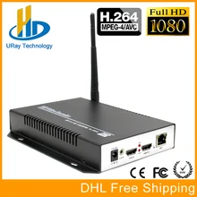 Envío Libre de DHL HEVC H264 HDMI Video Audio Inalámbrica RTSP RTMP Streaming Codificador de Vídeo H.264 HD IP Codificador Corriente IPTV