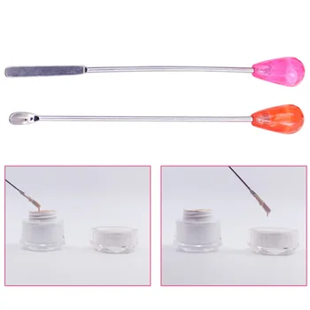 

Toning Glass Rod Stainless Steel Pigment Stirring Rod Spoon Microblading Tattoo Powder Ink Mixing Stick Nail Art Stirring Tools