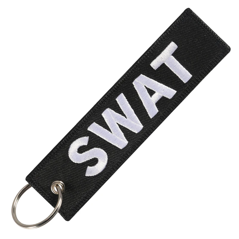 POMPOM 3PC Swat брелки для мотоциклистов и автомобилей стежка OEM ткань 12 5x3 см брелок
