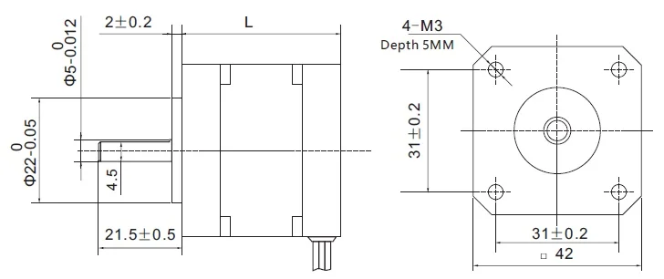 J42BLS DIMENSION