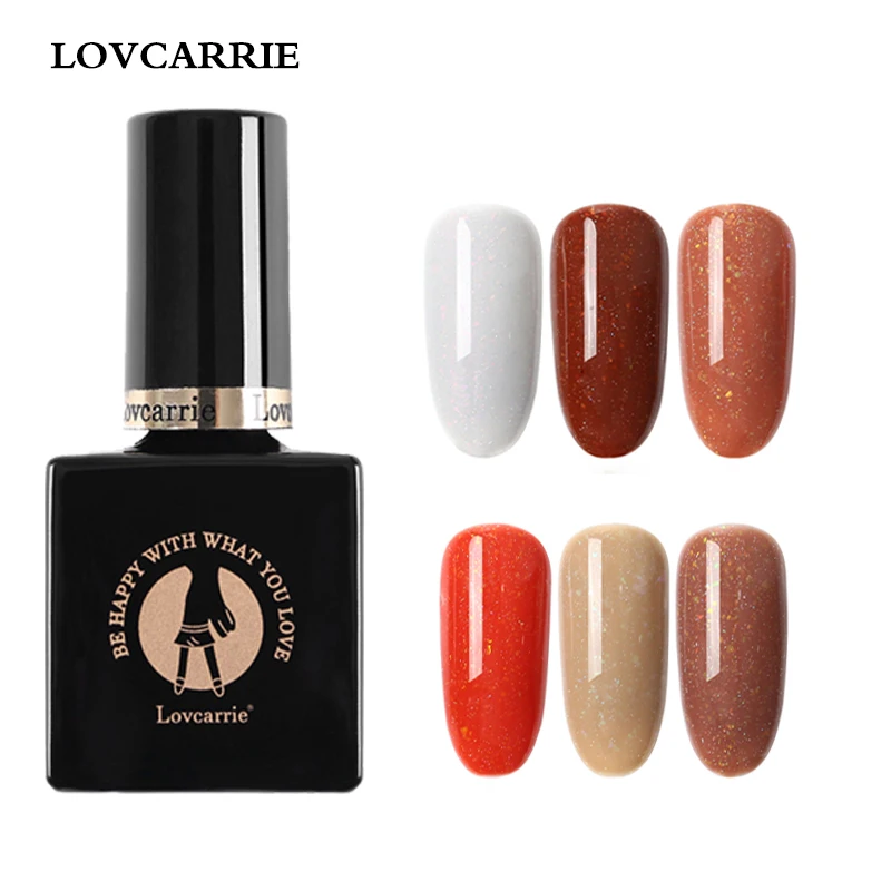 Lovcarrie маникюрный Блестящий неоновый Гель лак для ногтей 10 мл Vernis УФ Camuflage