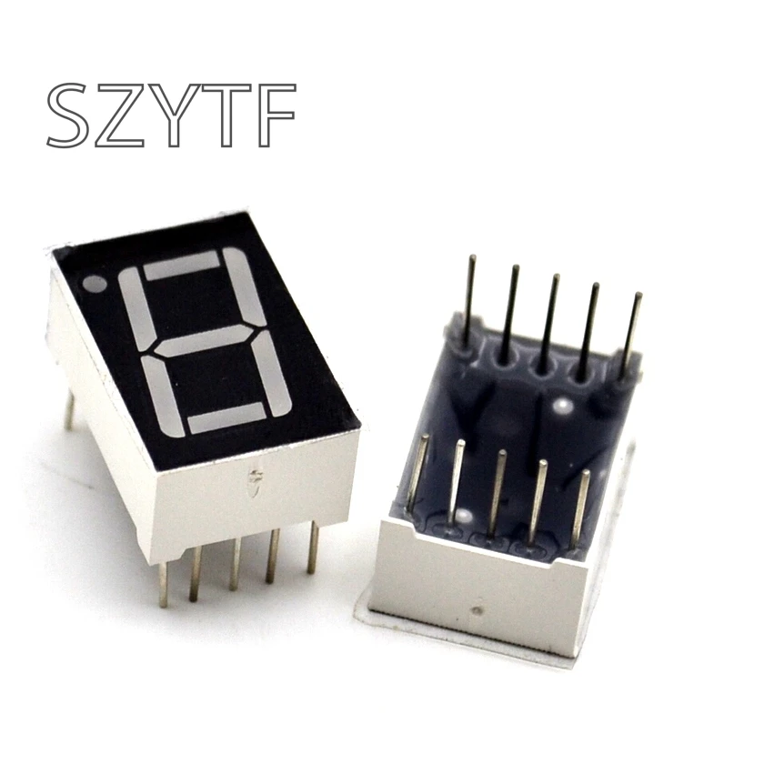 

50pcs/1lot 1 bit Common Cathode Digital Tube 0.56" 0.56in. Red LED Digit 7 Segment 5161AS