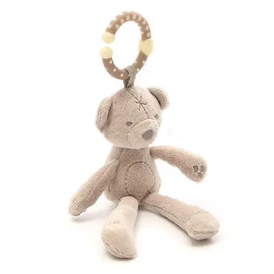 

New Soft Rabbit Bear Plush Toy Animal Toy Baby Stroller Hanging Rattle Stuffed Doll Toy