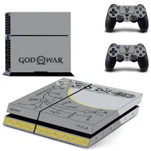 Game God of War 4 PS4 Skin Sticker Decal for Sony PlayStation 4 Console and 2 controller skins PS4 Stickers Vinyl Accessory