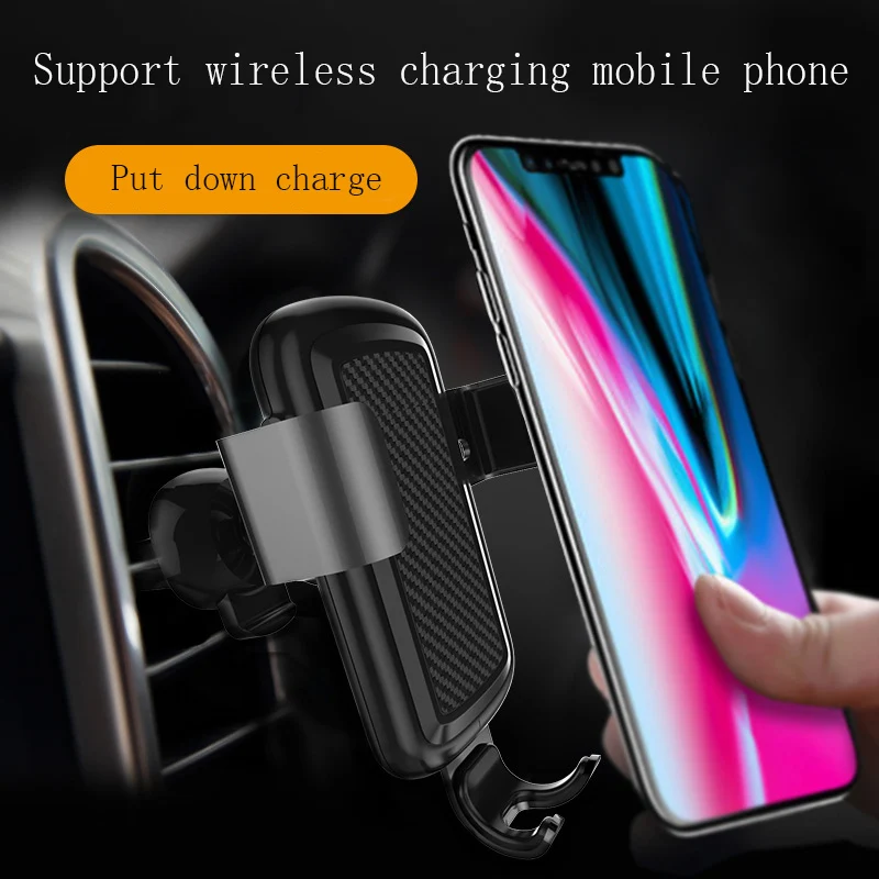 

wireless car fast charger mobile phone holder stand for samsung galaxy s6 s7 s8 note 7 8 edge apple iphone x 8 plus auto support