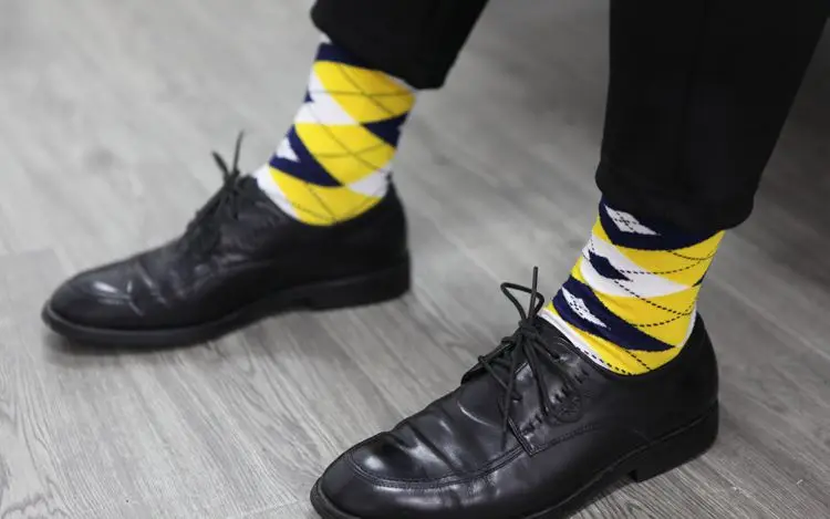 Match-Up желтые серии мужские модные мужские носки богатые и красочные мужские носки(5 пар/лот