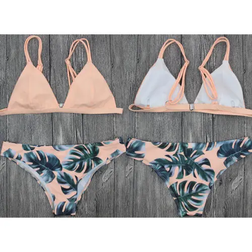 2018 Women's Bikinis Set Padded Push-up Bikini Beach Swimsuit Bathing Suit Flower Swimwear Beachwear 2018 Women's Bikinis Set Padded Push-up Bikini Beach Swimsuit Bathing Suit Flower Swimwear Beachwear