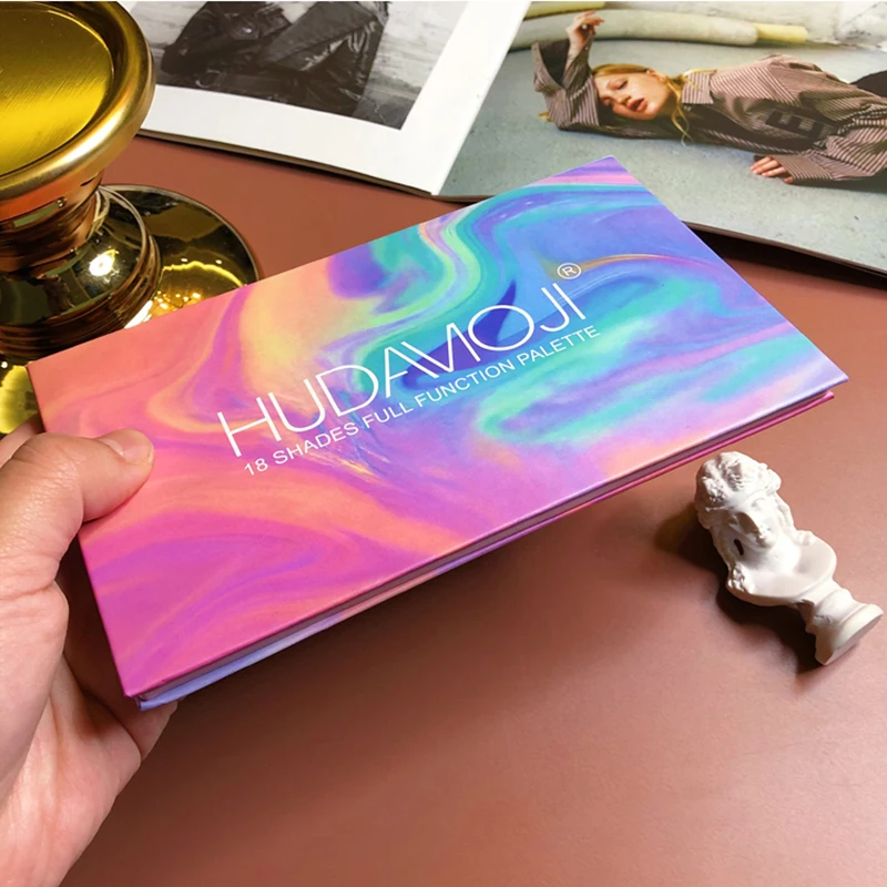 HUDAMOJI Pearlescent Glitter Eye Shadow 18 Colors Pigment Eye Shadow Palette Matte Shimmer Eyeshadow 1pcs colorful makeup TSLM1|Eye Shadow| - AliExpress