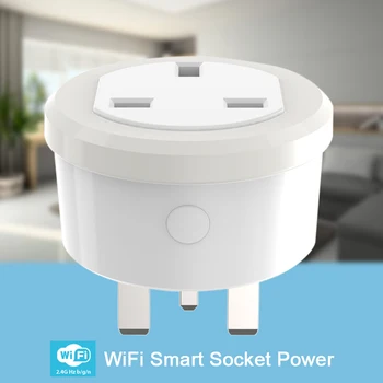 

WiFi UK Smart Plug Remote Control 2.4GHz One-key Connect Plug and Play for Smart Home EM88