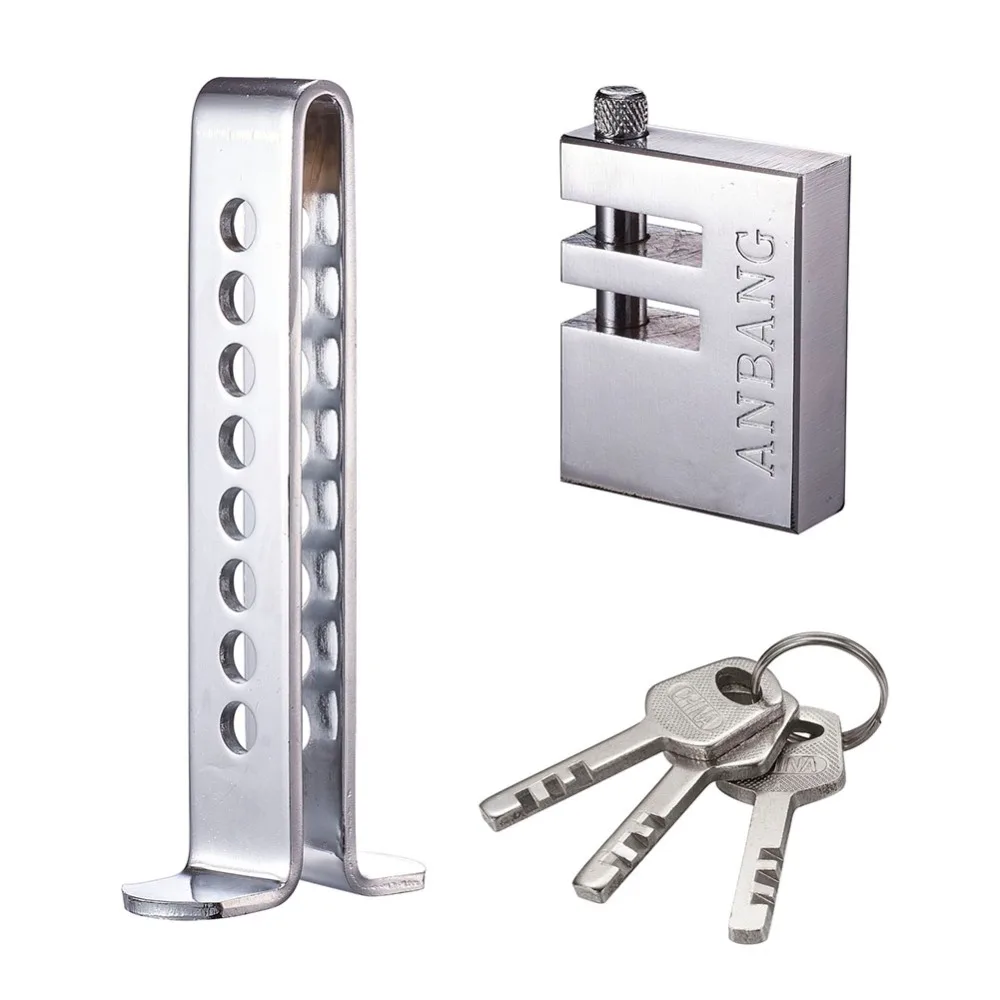 

Car Brake Pedal Lock Auto Brake Clutch Pedal Lock Stainless Steel Anti-Theft Device Strong Security for Universal Cars