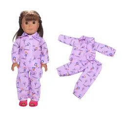 Милый комплект одежды с героями мультфильмов для 18-дюймовая кукла-My Little baby accessories fit 18 дюймовая кукла-Подарки для девочек