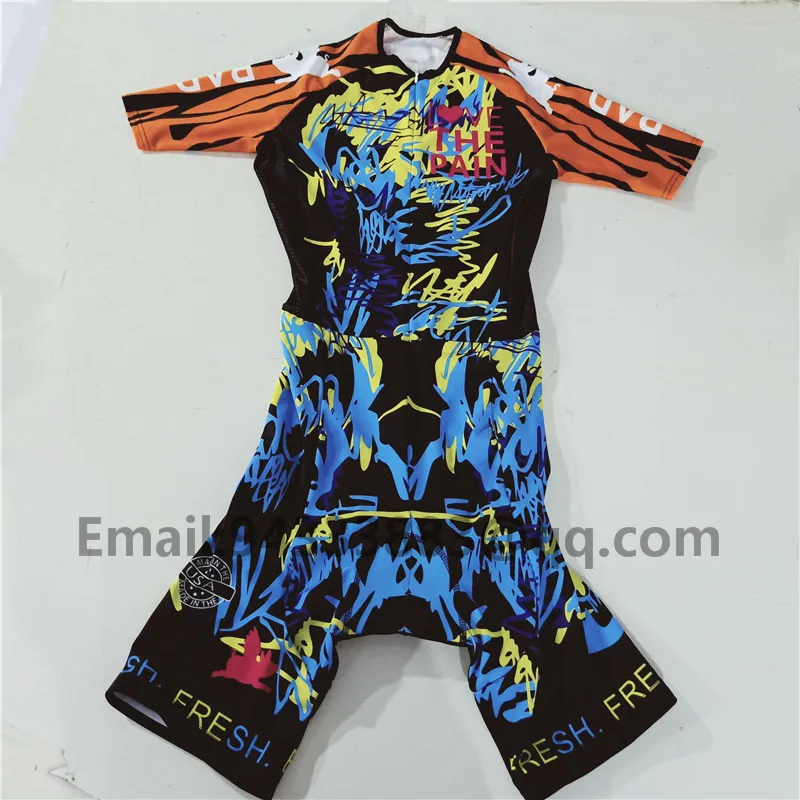 2019 Love the pain cycling skinsuit summer men color graffiti bike uniforme ciclismo hombre bicicleta triathlon suit swimwear