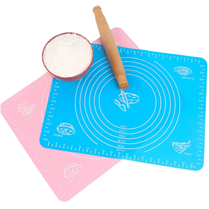 50*40cm Big Pastry Boards Silicone cake Tools Soft Rolling Pastry