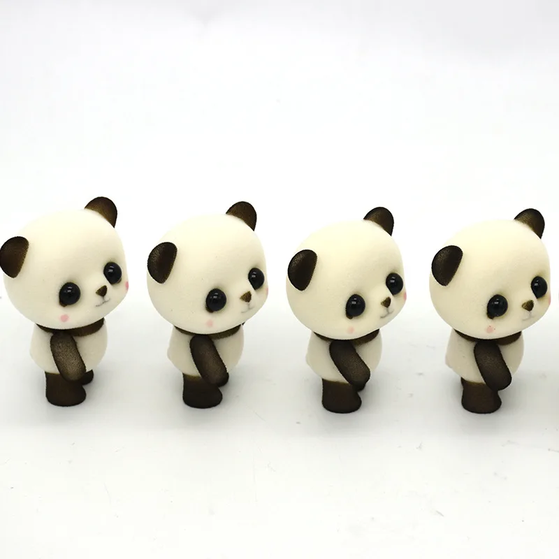 27 desgin Little Cute Flocking Doll Toys Kawaii Mini Cats Decoration Toys bear dog Little Exquisite Dolls Christmas Gifts toy036 - Цвет: 7