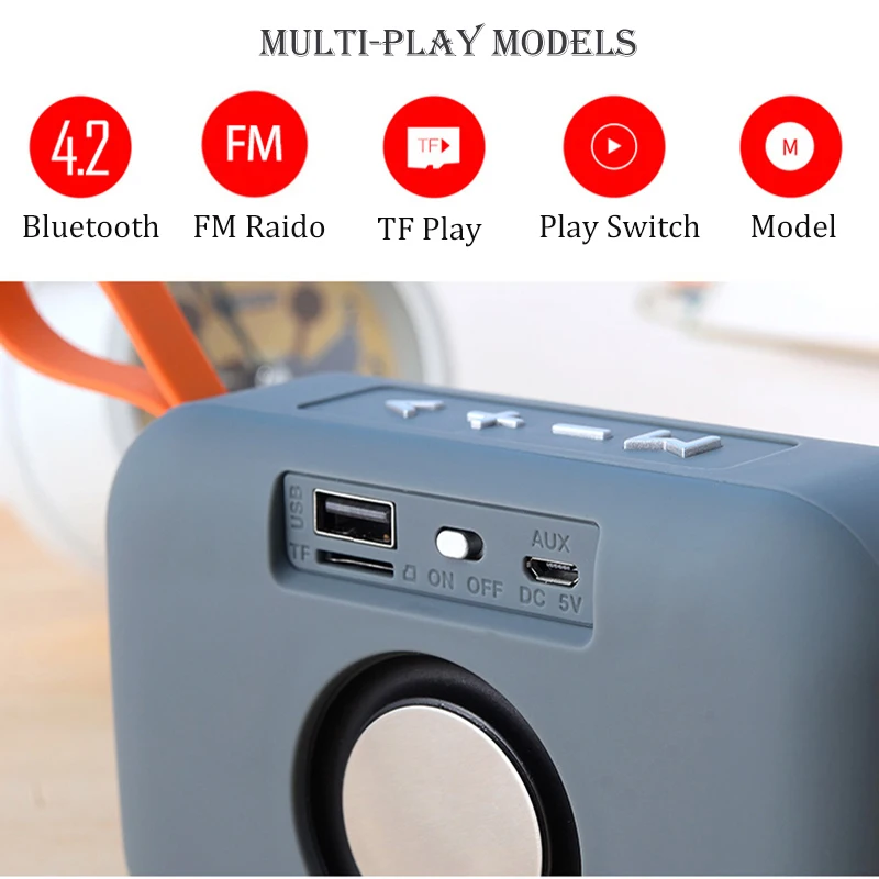 Новая портативная Bluetooth колонка беспроводной динамик для прогулок на велосипеде