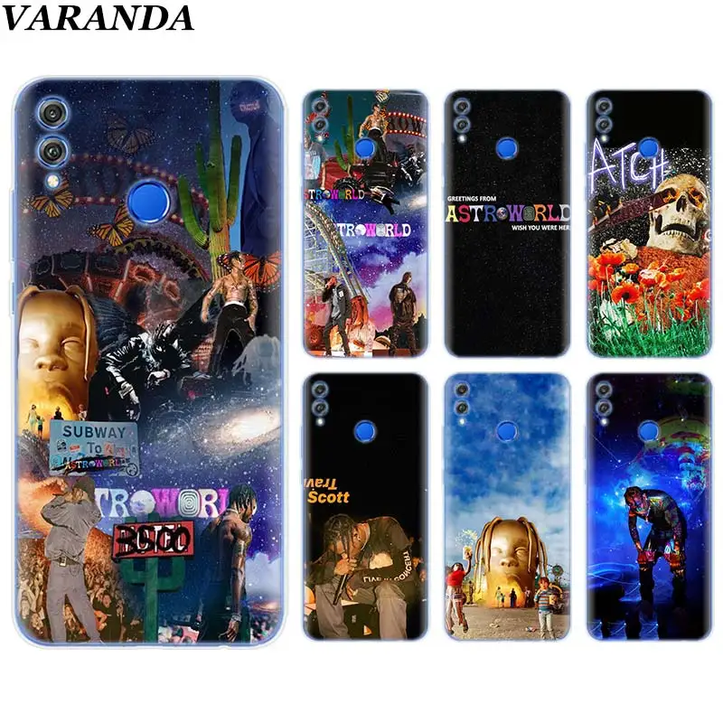 

Astroworld Travis Scott Silicone Soft Case for Huawei Honor 8X 8C 8S 8A 9 10 Lite 20i View 20 Y6 Y7 Y9 2019 Case Coque