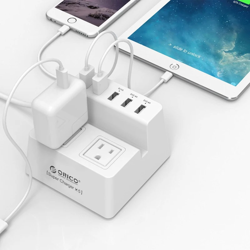 ORICO портативная полоса питания умная розетка настольное зарядное устройство USB