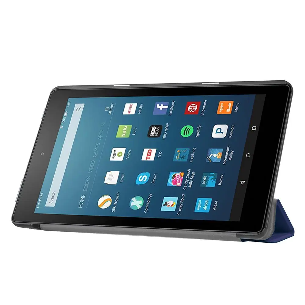 Чехол из искусственной кожи для Kindle fire HD 8 2016 0/Новинка Fire Магнитный Винтажный