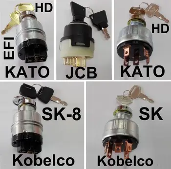 

FREE SHIPPING KATO HD JCB Kobelco SK SK-8 starter Ignition Switch excavator