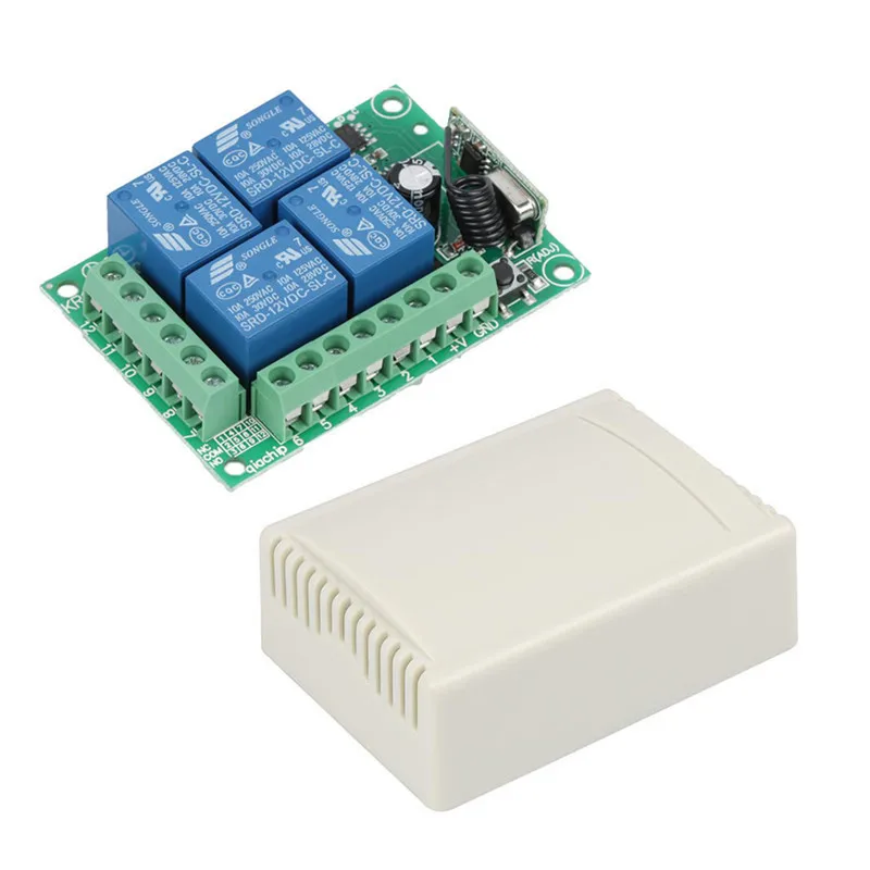 DC 12V 1CH Relay Receiver RF Transmitter 433Mhz Wireless ... Relay RF Remote Control Switch DIY Module. $4 ... DC 12V/10A Wireless RF Control Switch Remote ...
