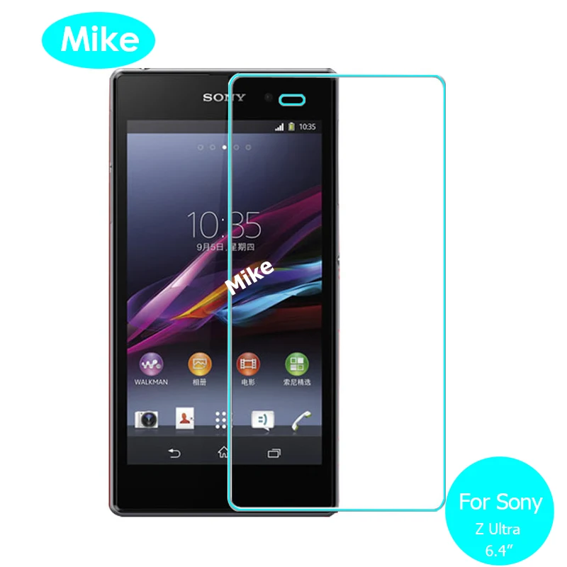 

Tempered Glass Screen Protector For Sony Xperia Z Ultra 2.5 9h Safety Protective Film on C6802 C6833 C 6833 6802 SOL24 6.4Inch