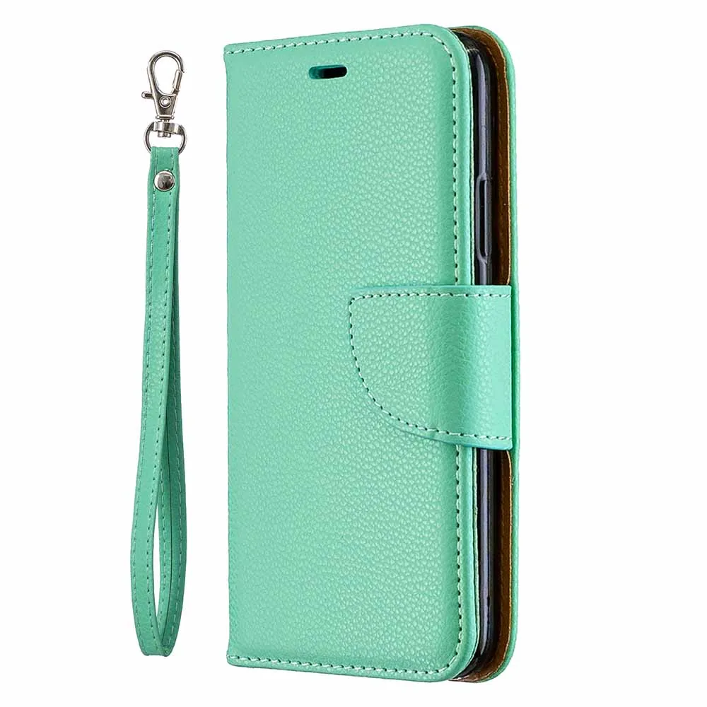 Green Роскошный флип-чехол с кошельком личи для huawei Honor 10i 10 9 Lite 8A 8C 7S 7A 7C Y5 Y6 Y7 Prime P Smart Plus - Цвет: Green