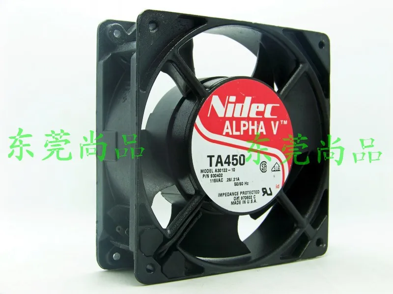 para Nidec Alpha Ventilador de Refrigeração 12038 120 Milímetros 12cm ac Industrial v Ta450 A30122-10 115v 0.25a - Imagem 2
