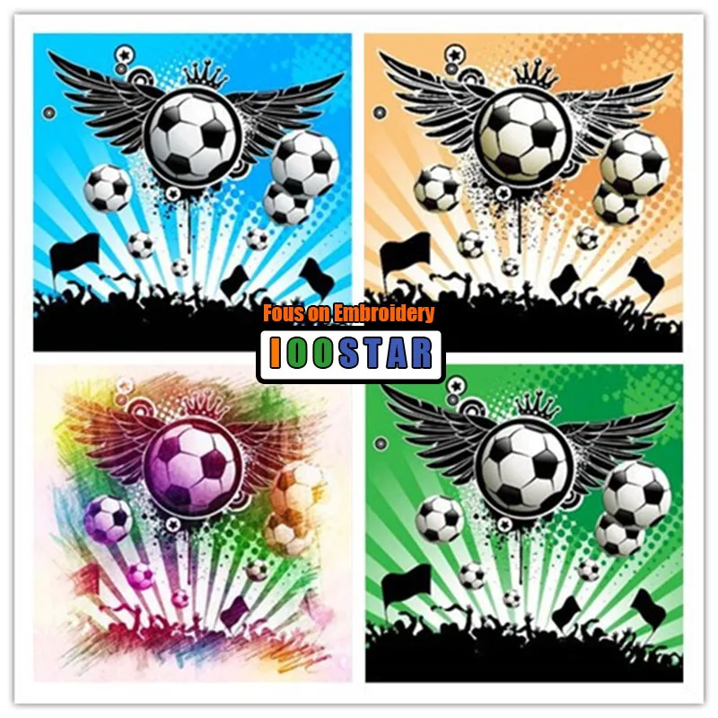 Best Diamond Painting Cartoon Handicraft Diamond Embroidery Football Full Square Round Cross Stitch Picture of Rhinestones Decoration