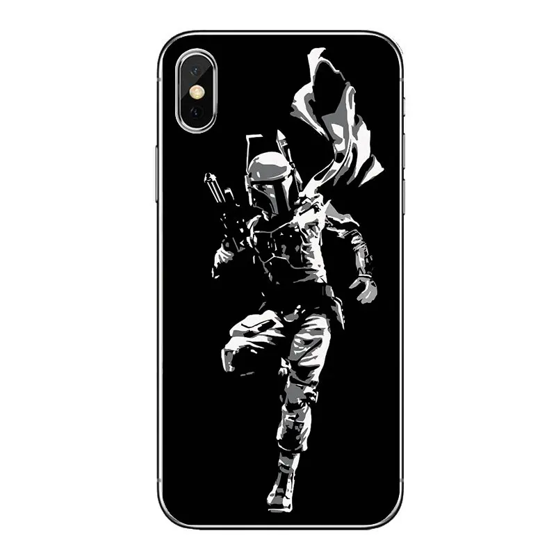 Чехол для мобильного телефона на шлем для iPod Touch iPhone 4 4S 5 5S 5C SE 6 6S 7 8 X XR XS Plus MAX star wars 7 Штурмовик Боба Фетт зеленый