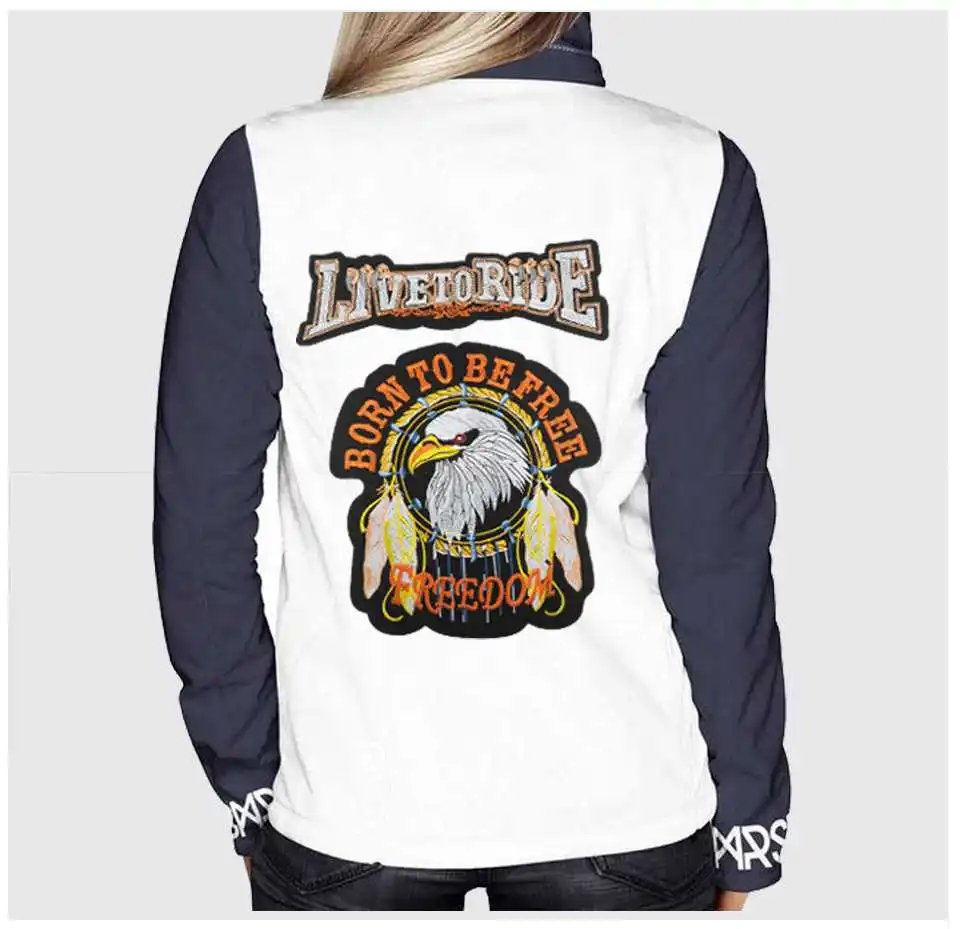 Embroidery Patches For Clothing SamllLarge Iron On EagleLive To RideFreedomAnimalBiker Patches Motorcycle Patch For Clothing (10)