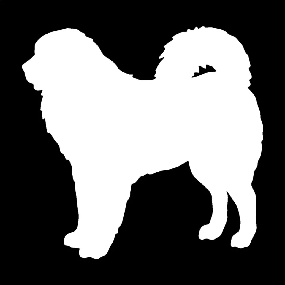 13.212.7CM Tibetan Mastiff Dog Motorcycle Stickers Personalized Cartoon Car Window Decorative BlackSilverLaser (2)