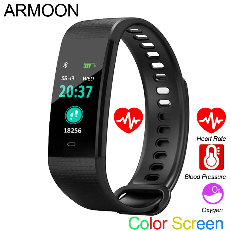 Smart Bracelet Y5 Sleep Monitor Fitness Tracker Heart Rate Smart Band Blood Pressure Watch Color Screen Activity Tracker Band