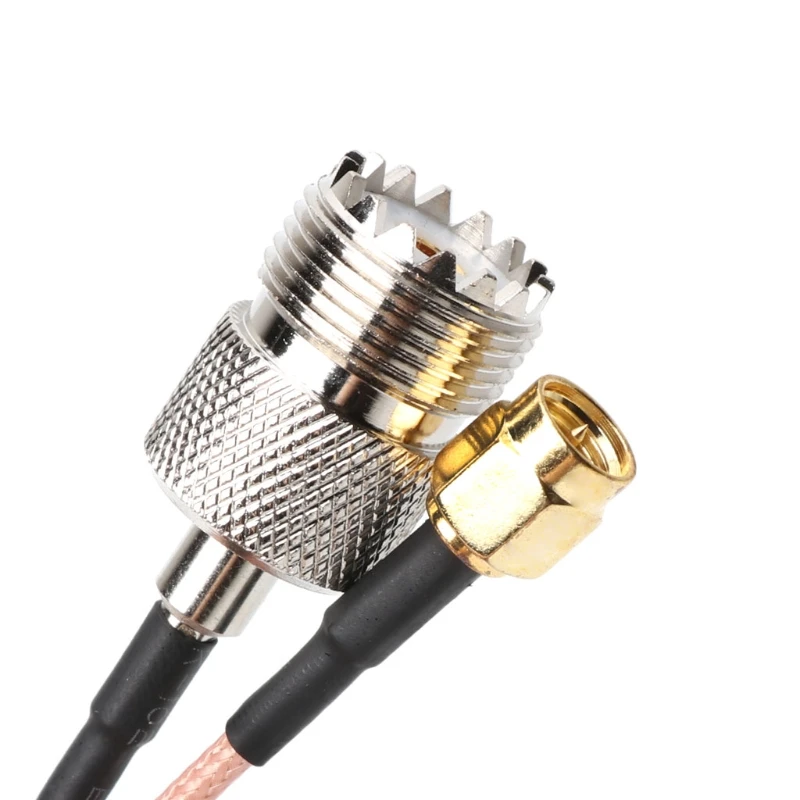 Кабель RG316 с перемычкой UHF SO239 Female PL259 на SMA Male обжимной адаптер | Обустройство дома