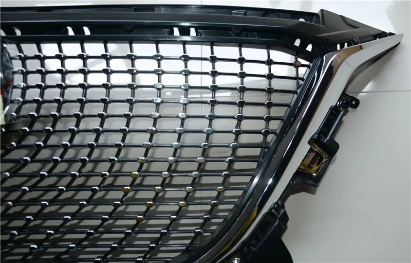 Модифицированная Алмазная Передняя гоночная решетка решетки ABS бампер сетка маска планки крышка подходит для MAZDA 3 AXELA- Стайлинг автомобильной решетки