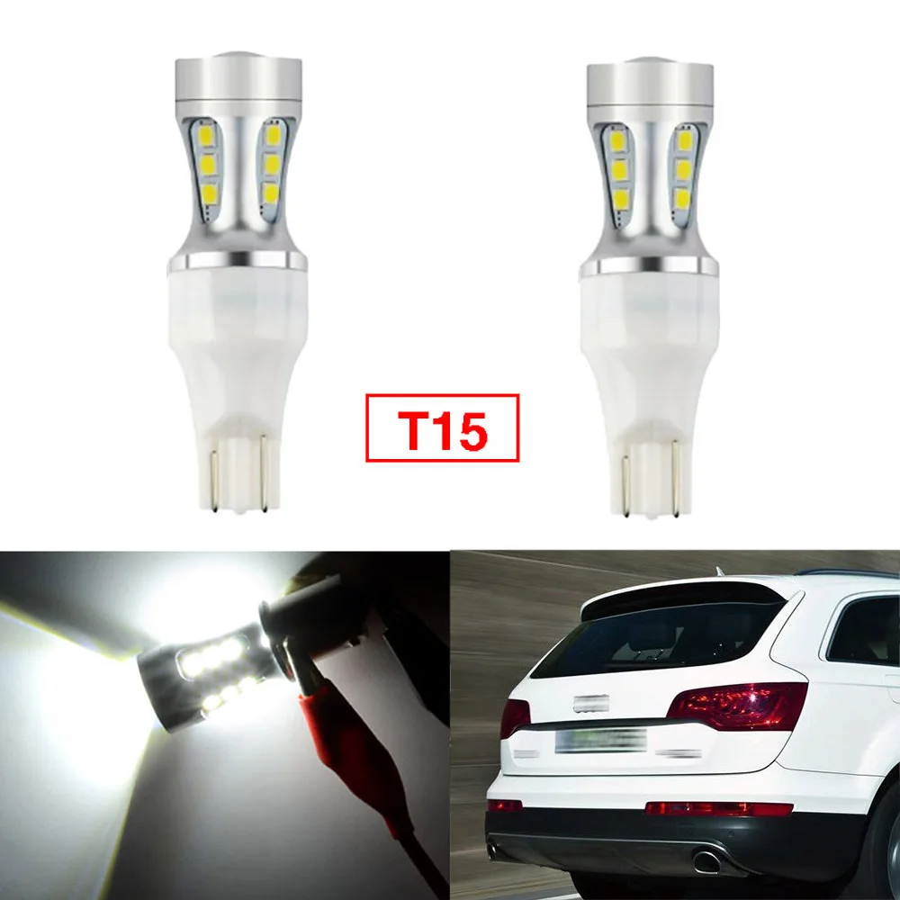 Ownsun 2Pcs Error Free LED Reversing T15 Back Up Reverse Light Bulbs