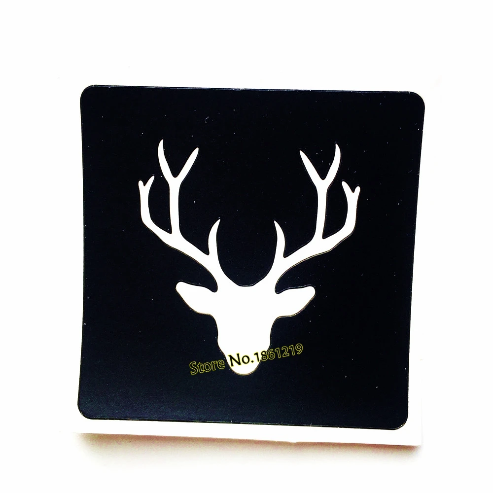 

1PC Moose Horn Pattern Hollow Indian Henna Tattoo Stencil Girl Women DIY Airbrush Body Art Paint Elk Antler Tattoo Template