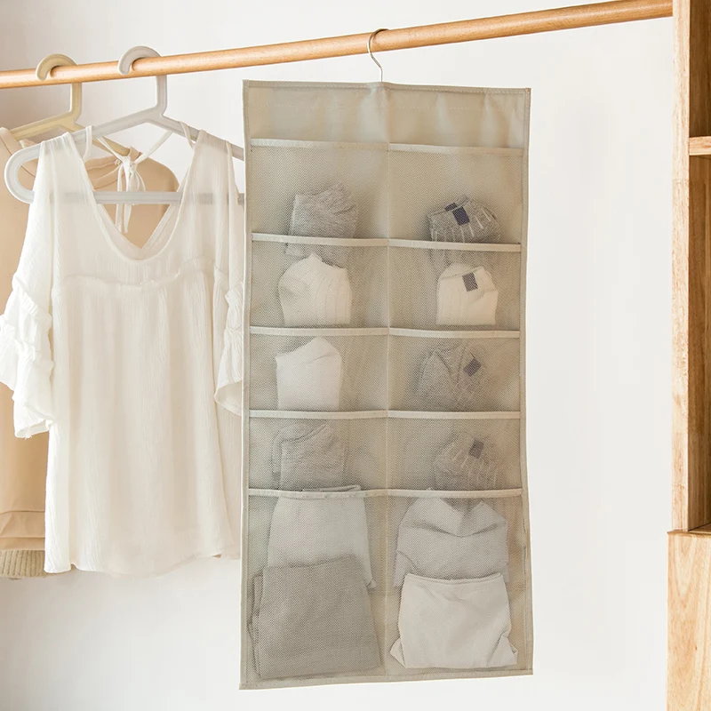 Wardrobe Underwear Socks Storage Bag Hanging Wall Dormitory Fabric | Дом и сад
