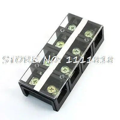 

600V 150A Double Rows 4P 4 Positions Covered Barrier Screw Terminal Block