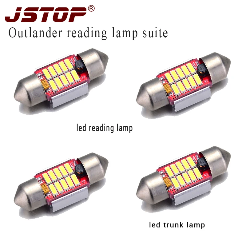 Светодиодные лампы для чтения JSTOP 4 шт./компл. Outlander canbus 31 мм led C5W высокое качество
